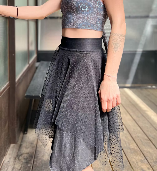 MOON Skirt – Black Dots