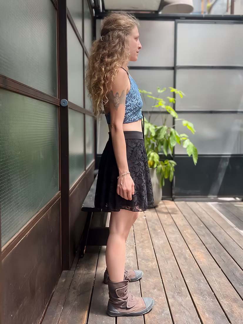 POLLY Skirt – Black Leaf Lace