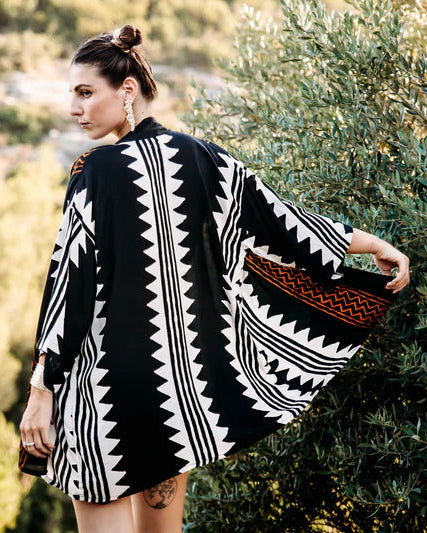 GEO Print WO Short Kimono