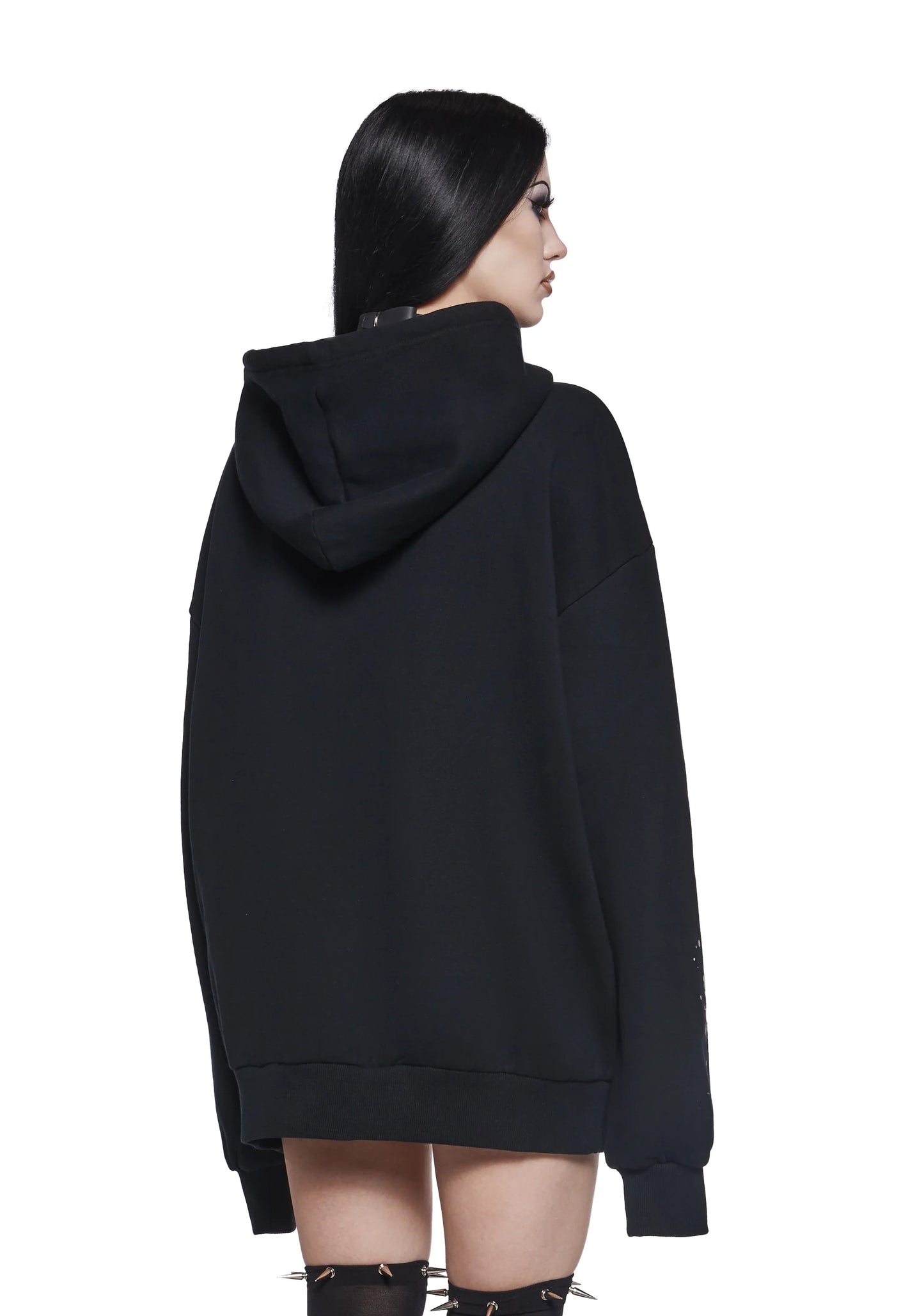 Skeleton Stories Oversized Zip Hoodie