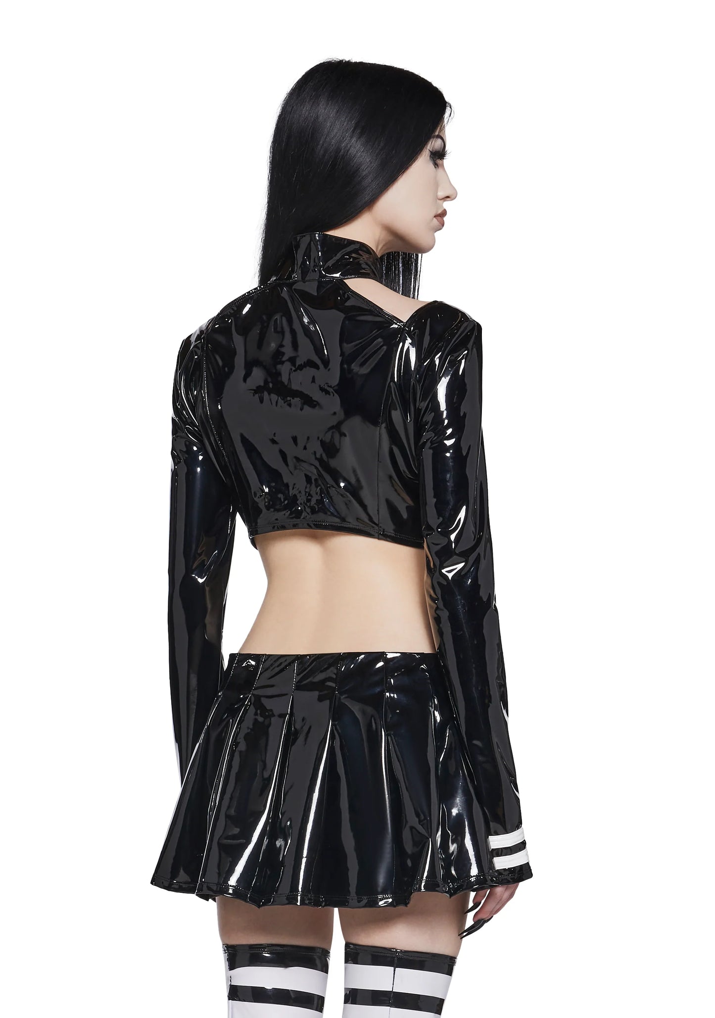 VINYL MINI DRESS SET