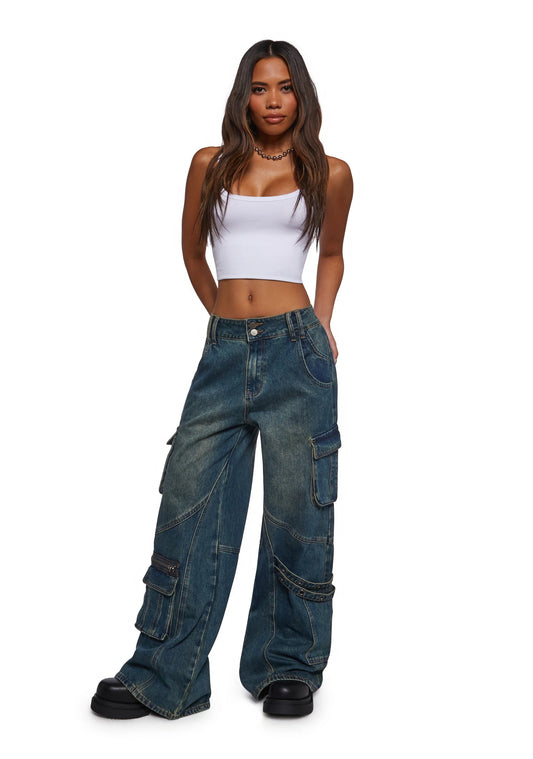 PULSE Washed Cargo Pants