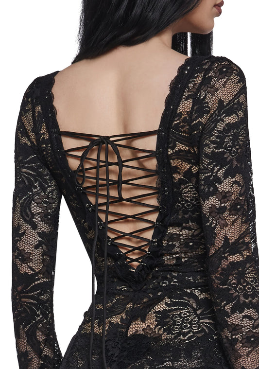 NIGHTBLOOM LACE CATSUIT