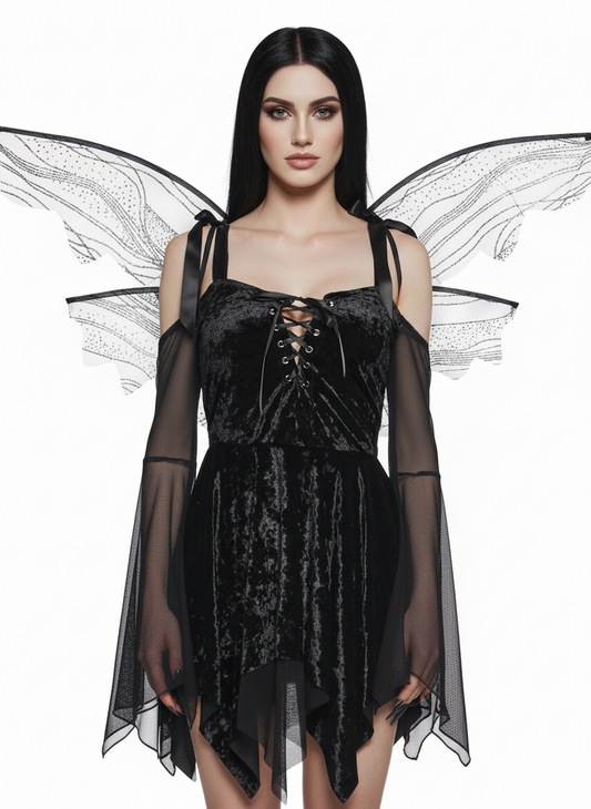 Dark Fairy Wings – Iridescent Black