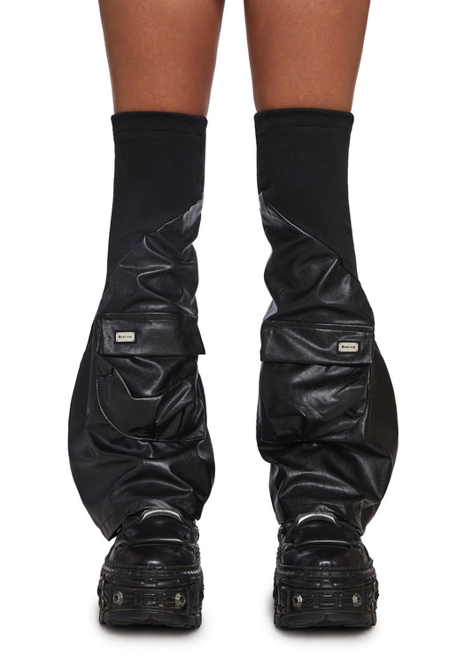 PU RAVE Leg Warmers