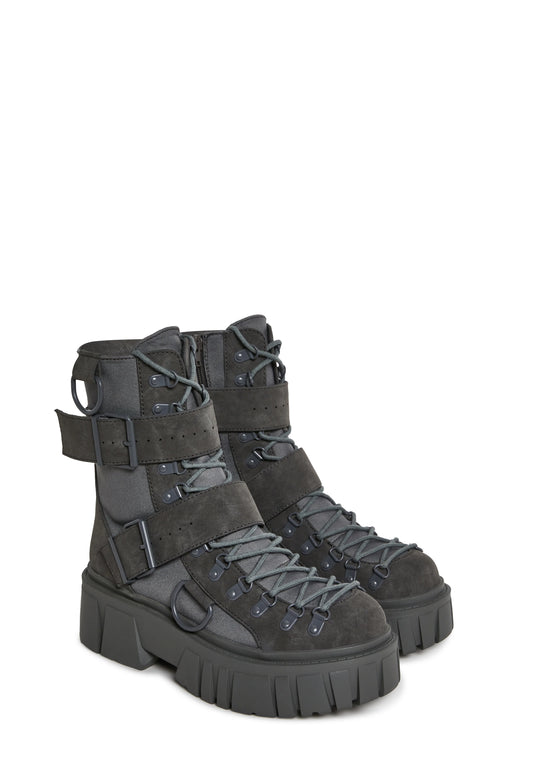 ROGUE CLASH COMBAT BOOTS - GREY
