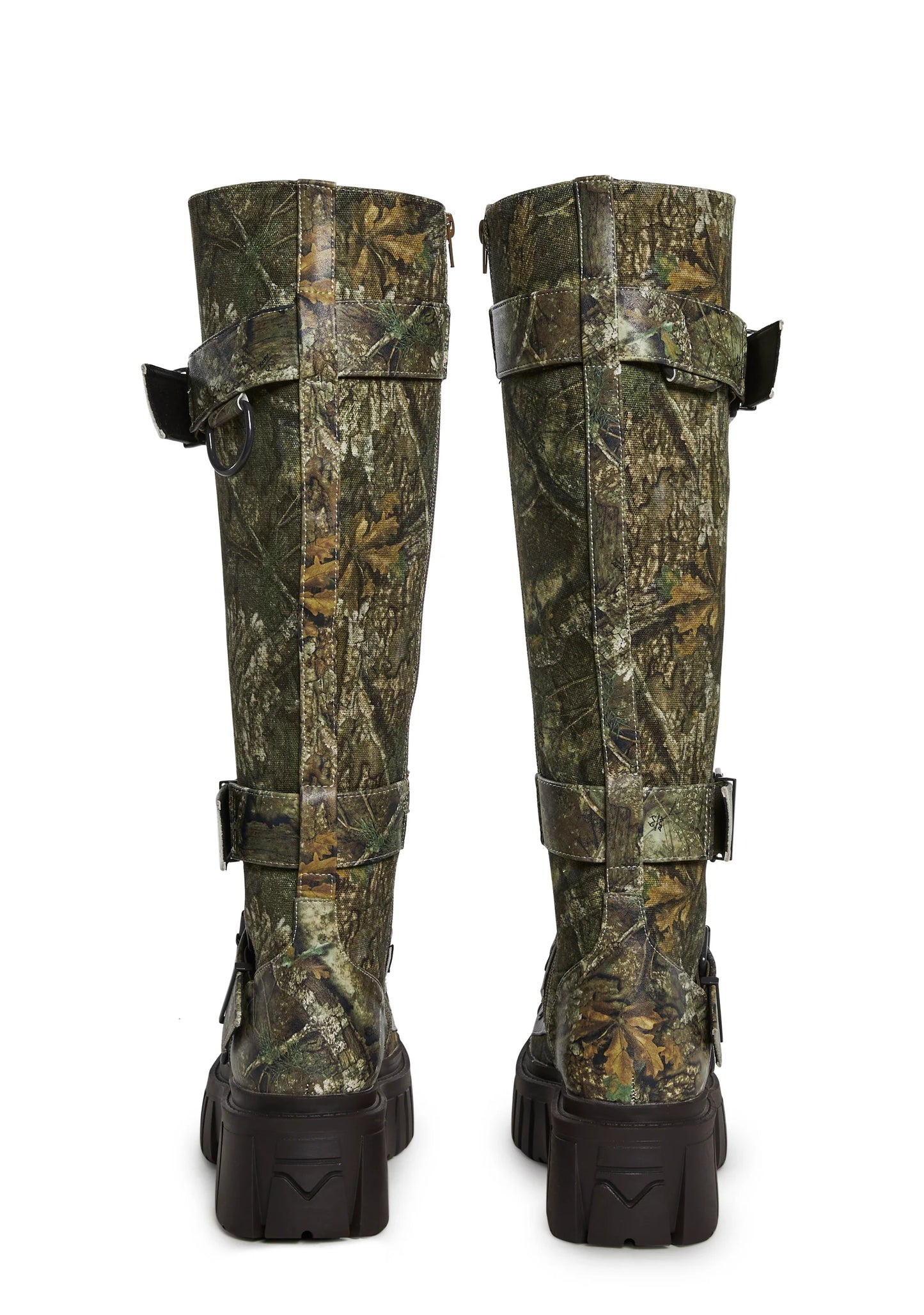 COMBAT KNEE HIGH BOOTS - FOREST