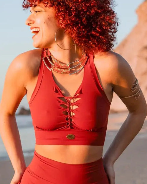Yoga Tank Top in Orange