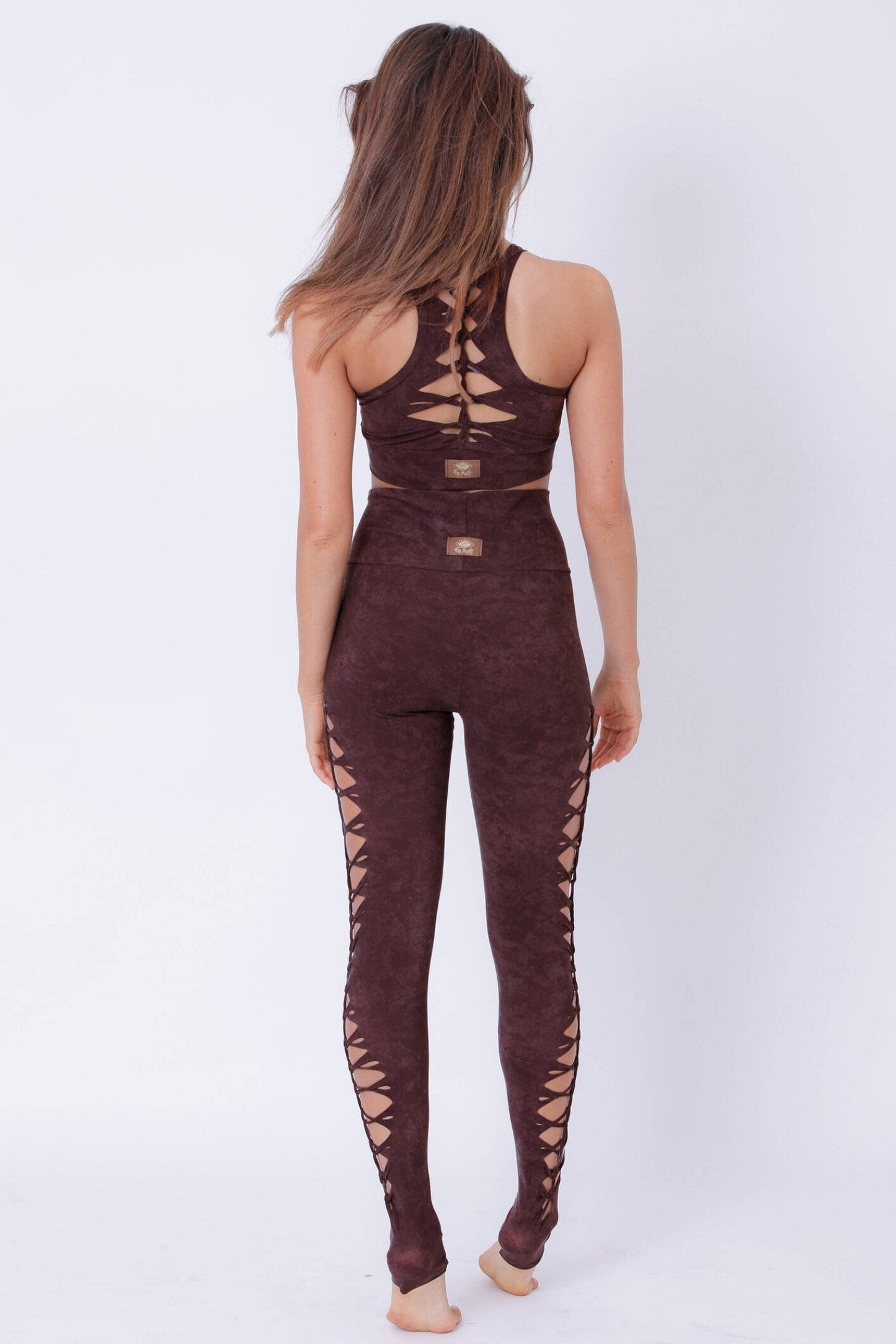 Yoga Top in Shabby Terracotta Brown