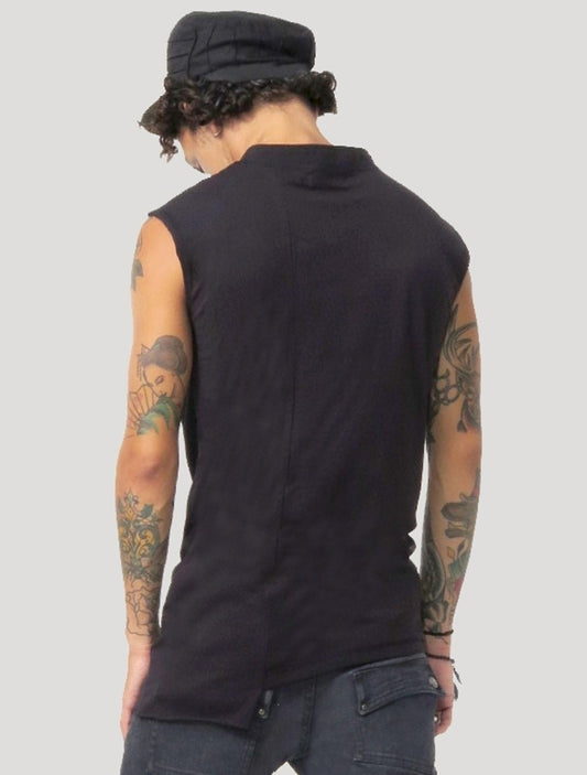 BLENDED Sleeveless Tee In Black