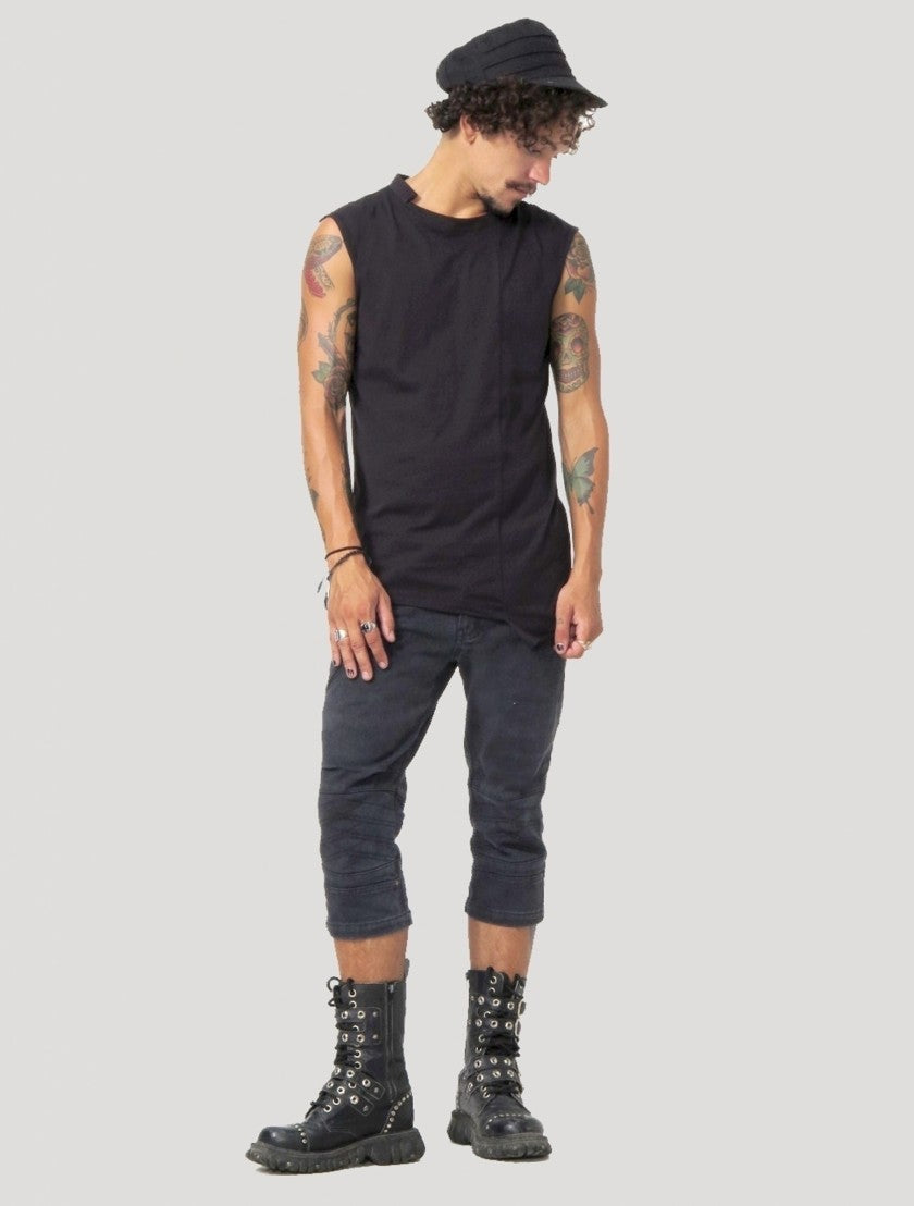 BLENDED Sleeveless Tee In Black