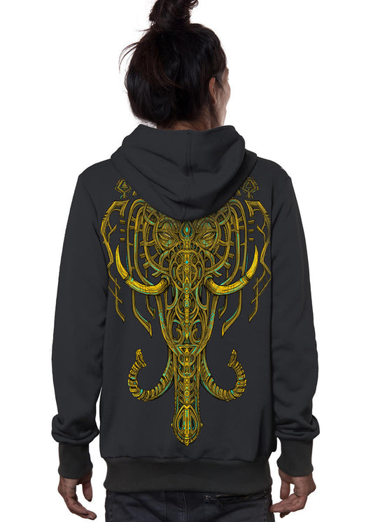 KANDULA Zip Hood In Dark Grey