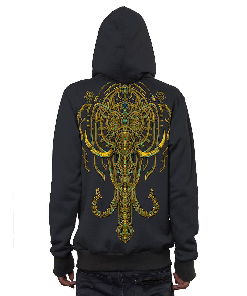 KANDULA Zip Hood In Dark Grey