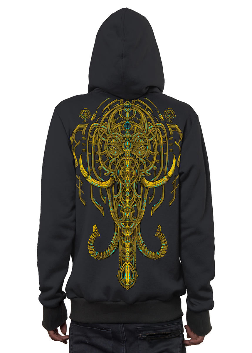 KANDULA Zip Hood In Dark Grey