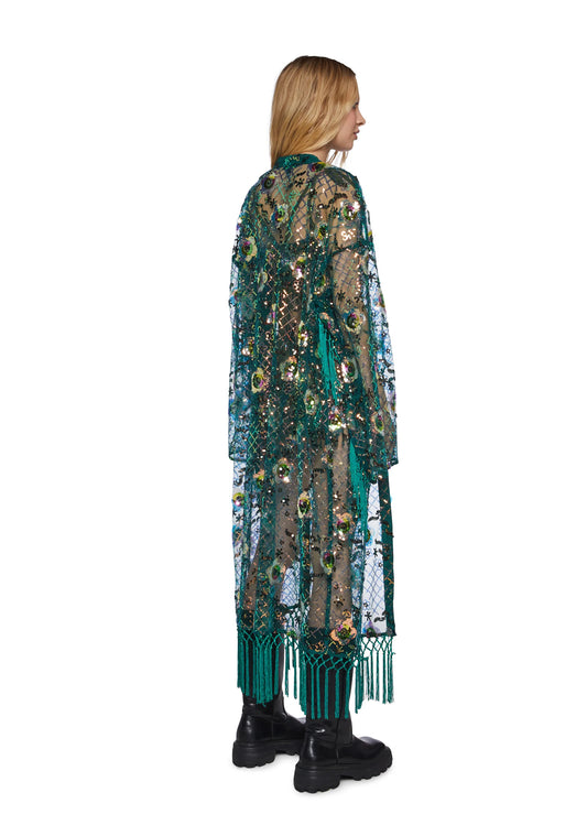 Sequin Garden Duster