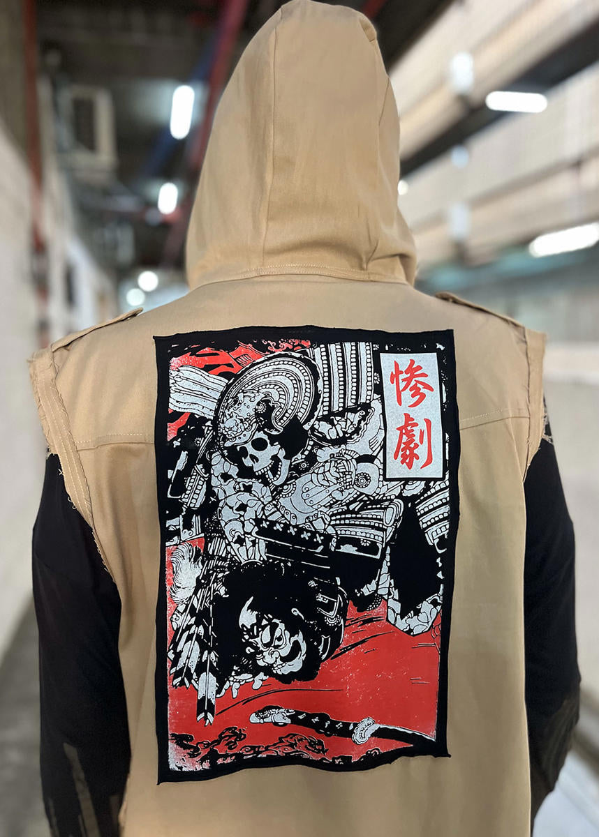 SHINANGA Denim Vest In Moka