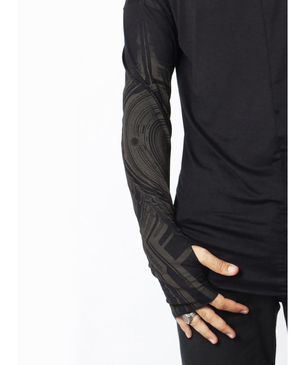 YOSHINORI Long Sleeve Shirt In Black