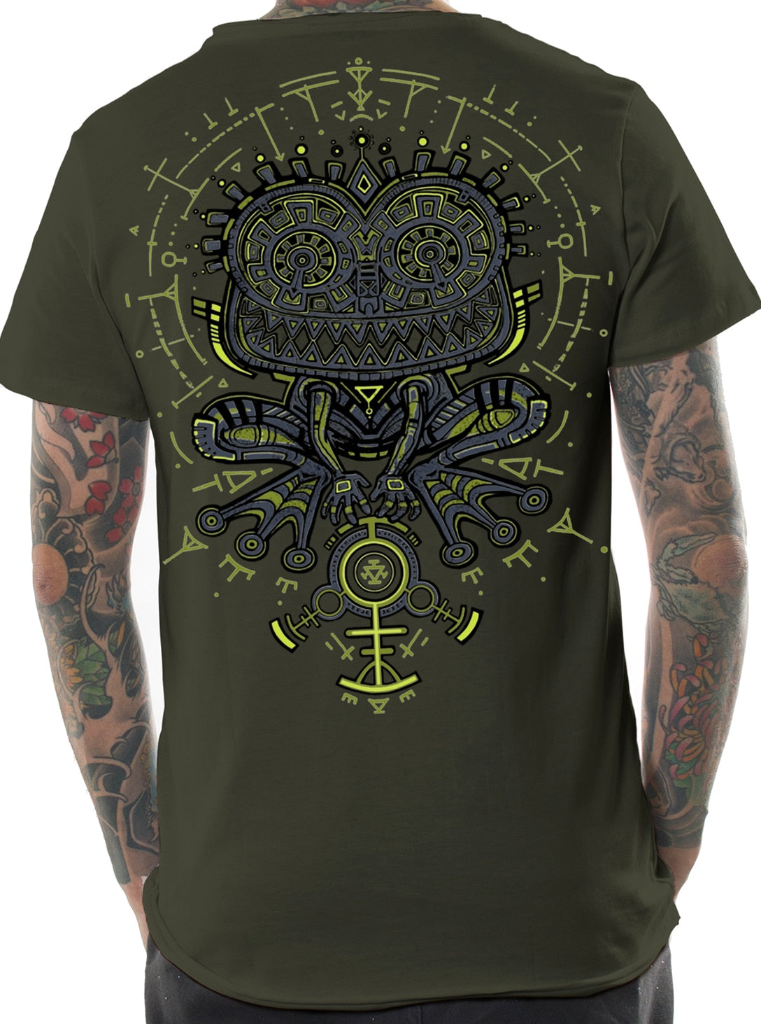 PSYCHOTOAD T-Shirt In Olive