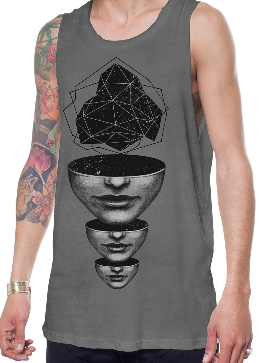Master Mind Tank Top In Grey