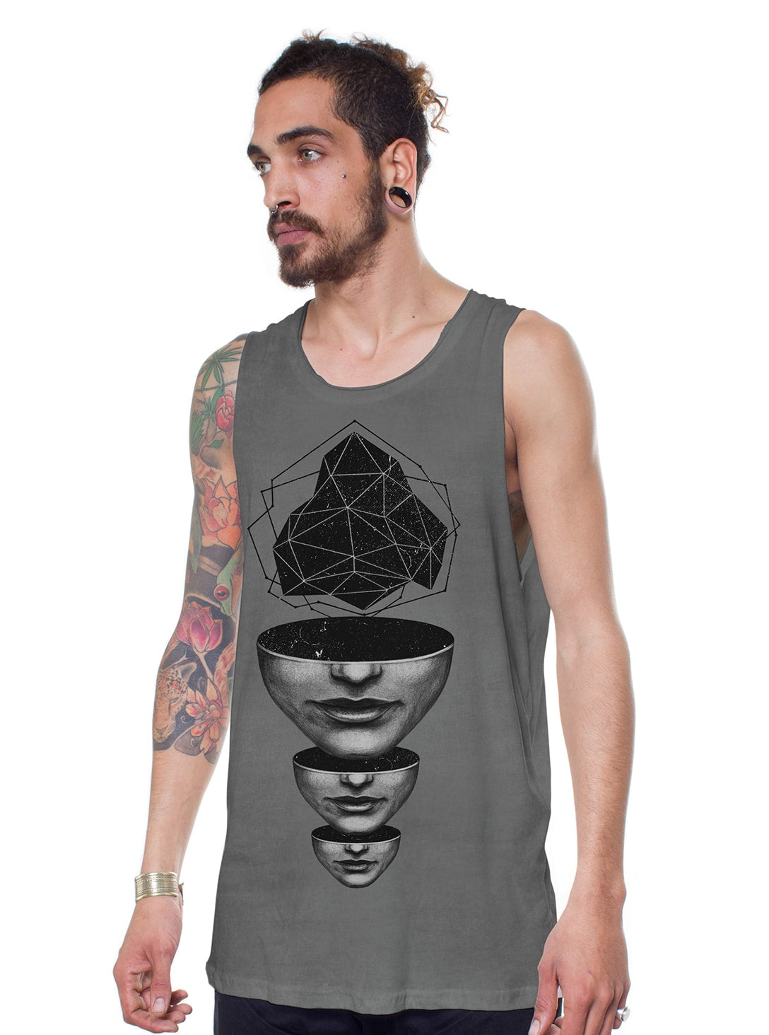 Master Mind Tank Top In Grey