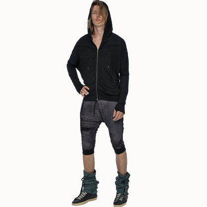 UNI Unisex Hooded Jacket In Black