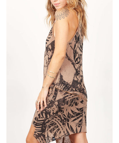 ZORVAN Mini Dress In Moka