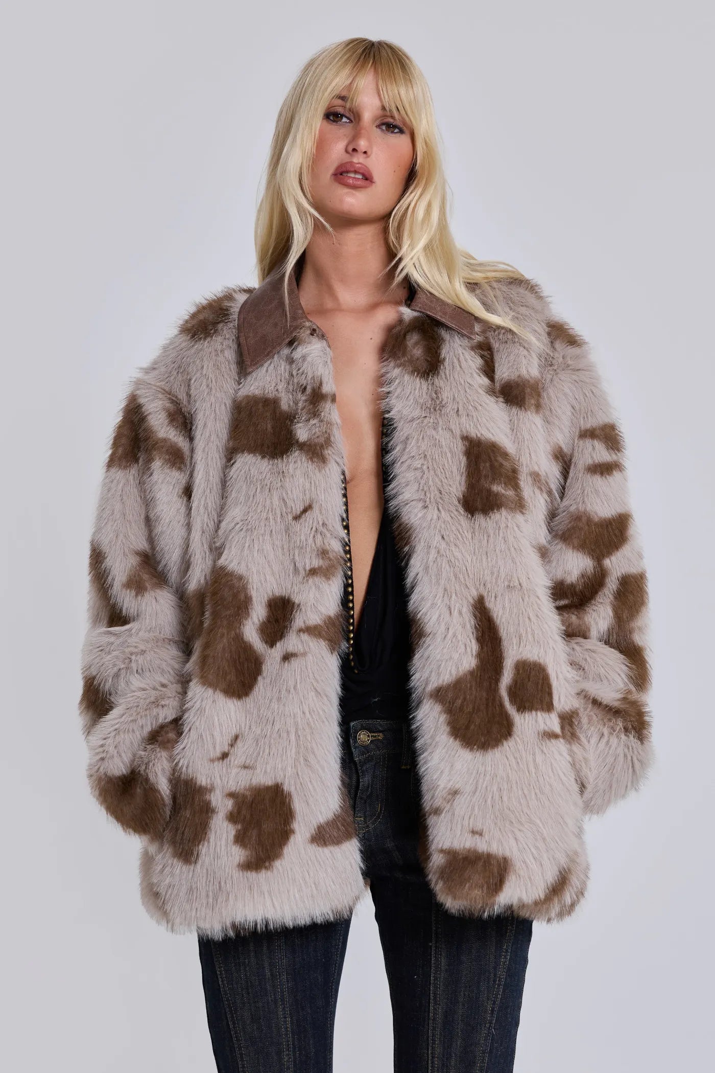 LORAX WILD COW Faux Fur Jacket