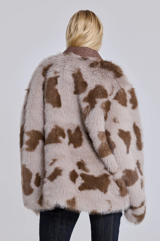 LORAX WILD COW Faux Fur Jacket