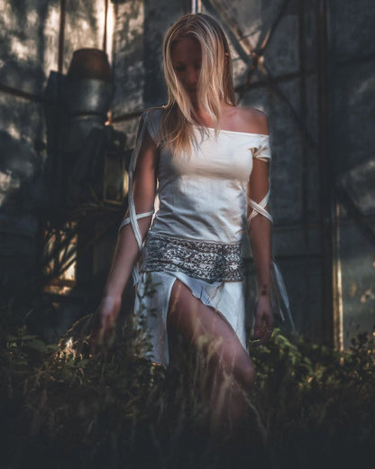 MONROE Midi Dress In Off-White
