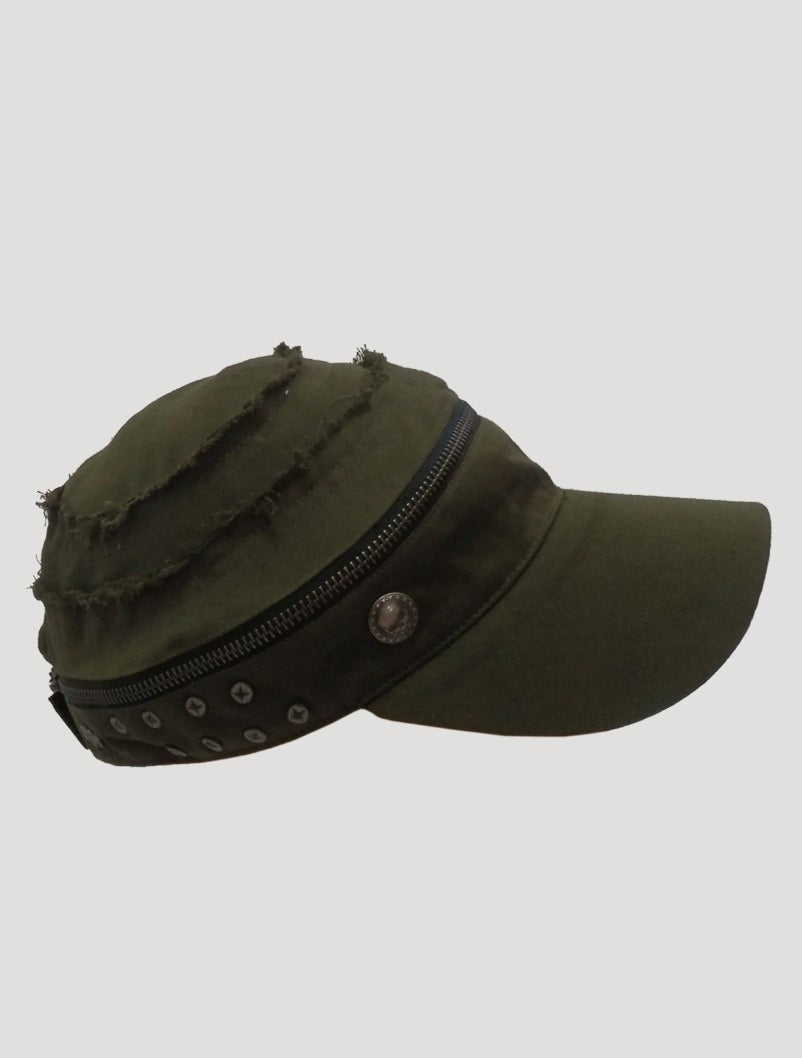 ZIP OFF Cap In Olive