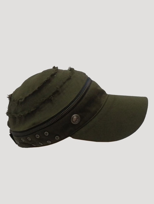 ZIP OFF Cap In Olive