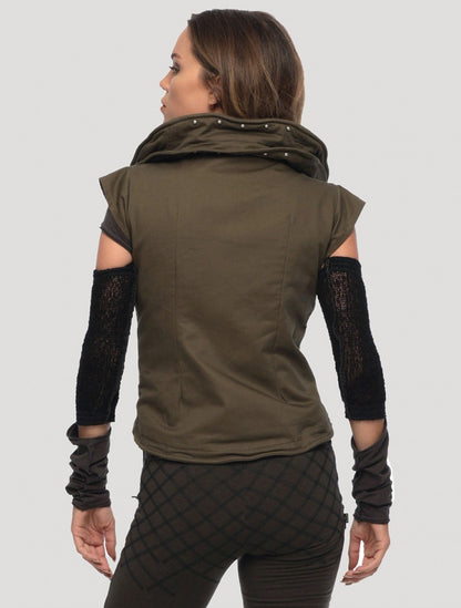 METAL Vest In Olive