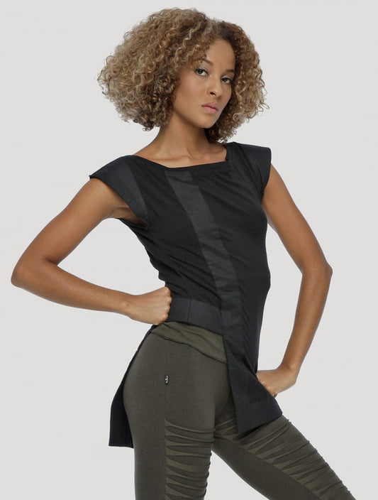 VENUS Sleeveless Tunic In Black