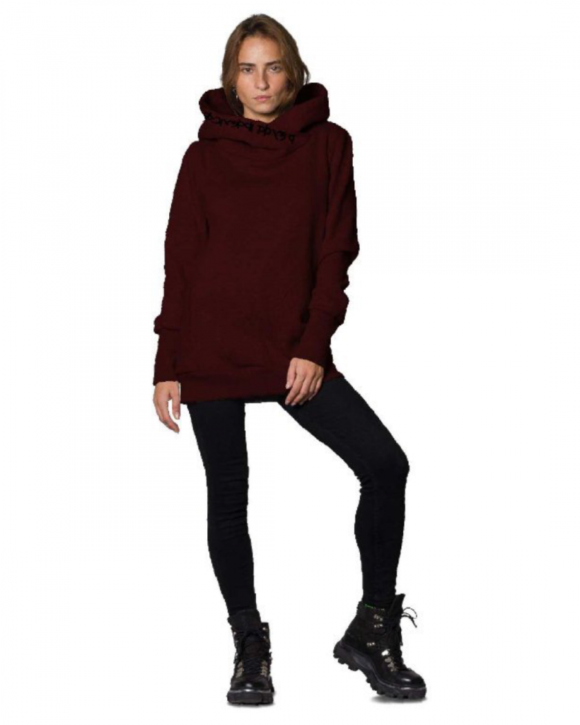 LOVELY REAPER Hood Sweat In Bordeaux