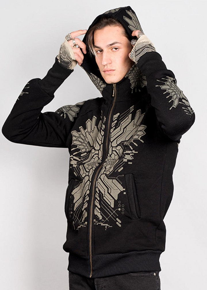 FUSHICHO Hooded Jacket In Black