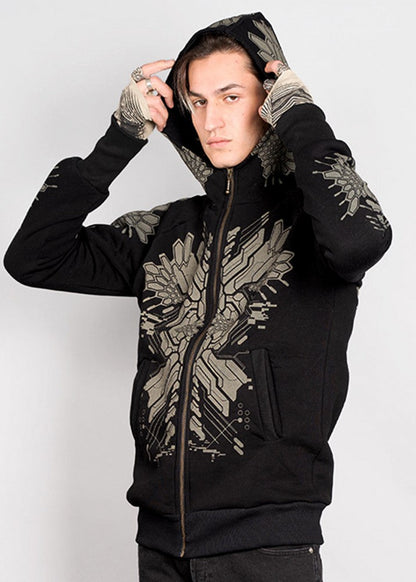 FUSHICHO Hooded Jacket In Black