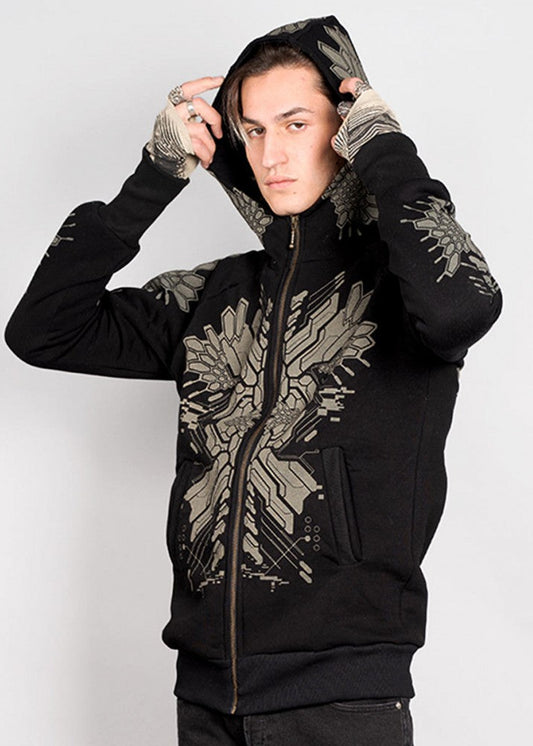 FUSHICHO Hooded Jacket In Black