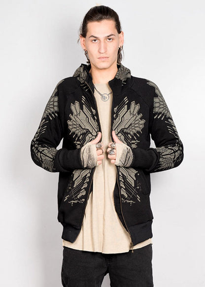 FUSHICHO Hooded Jacket In Black