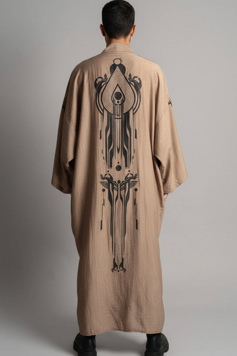 YUKATA Unisex Kimono In Moka