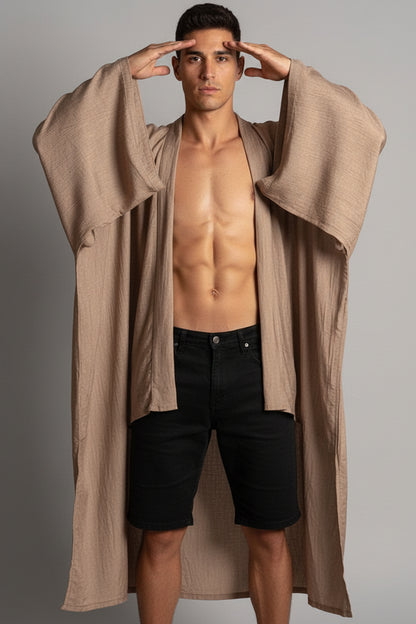 YUKATA Unisex Kimono In Moka