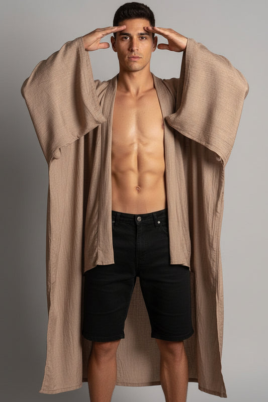 YUKATA Unisex Kimono In Moka
