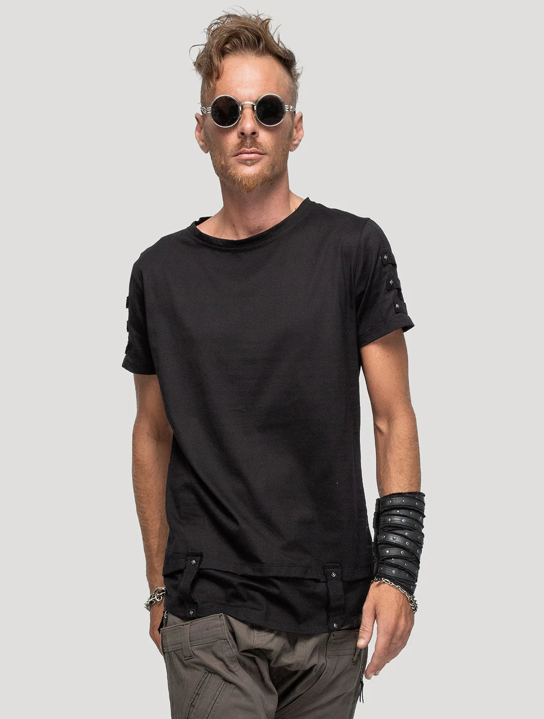 Slashed T-Shirt In Black