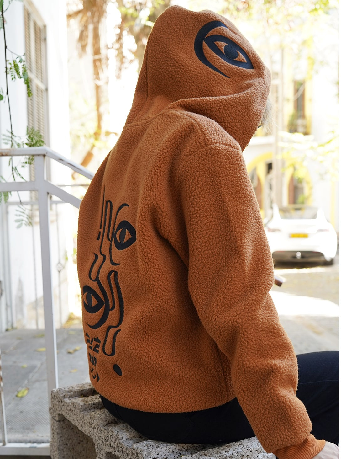CEBURASHKA WO Hooded Jacket In Orange