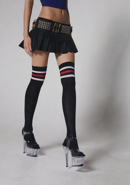 Crash Vegan Leather Micro Skirt – Black