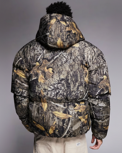 Good For Nothing Puffer Jacket In All Over Real Tree Print