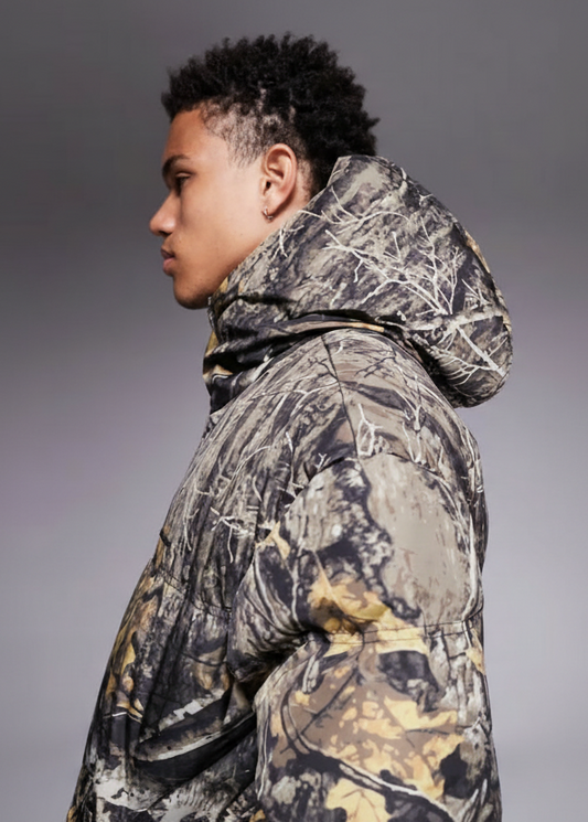 Good For Nothing Puffer Jacket In All Over Real Tree Print