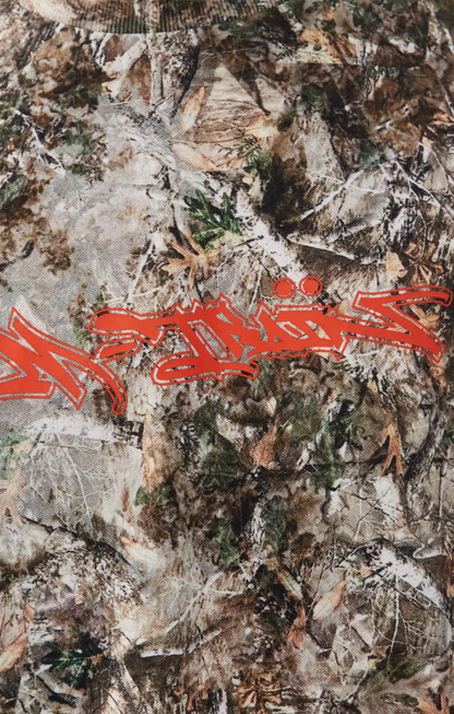 Oversized Camo Print T-Shirt In Multi