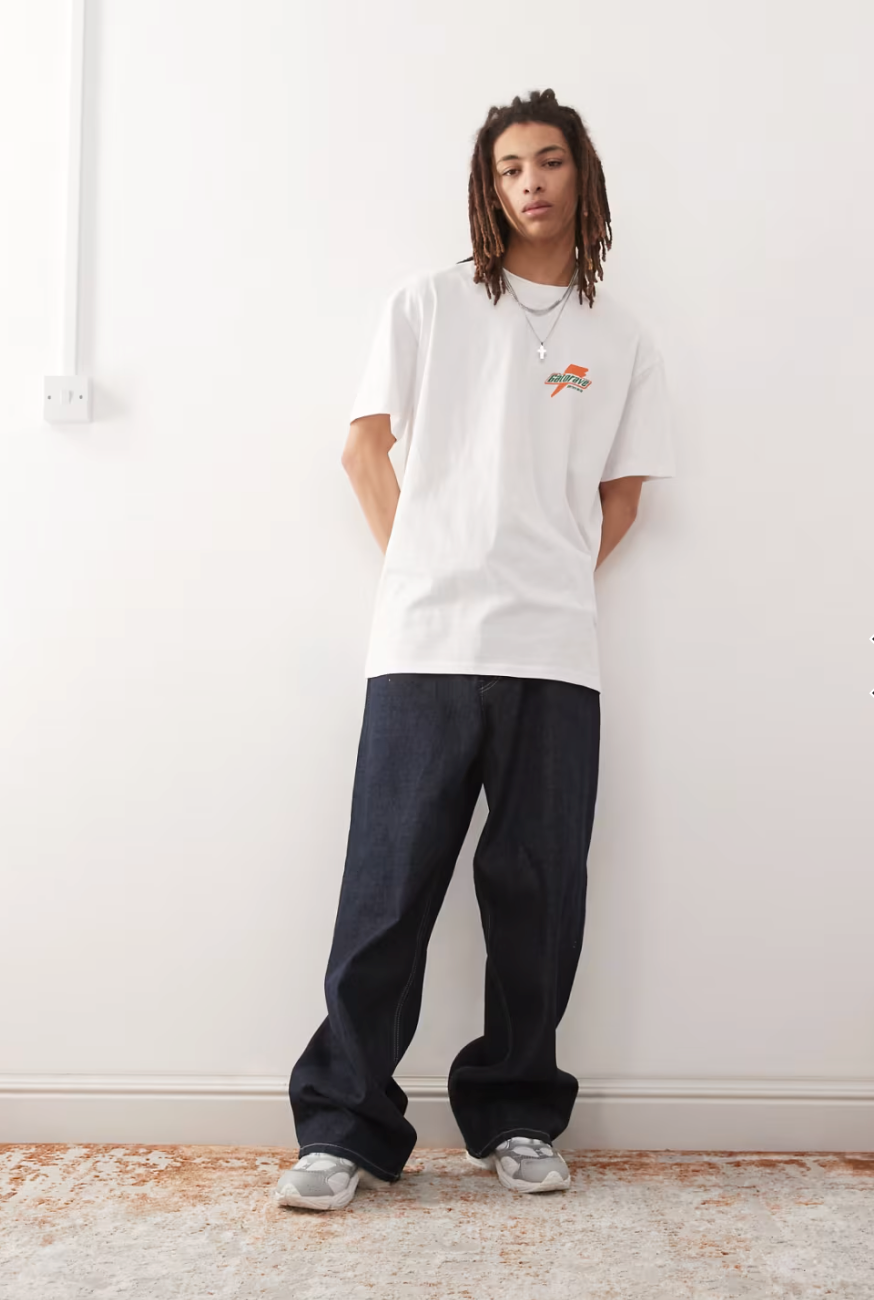 Vertere Berlin Gatorave Back Print Oversized T-Shirt In White