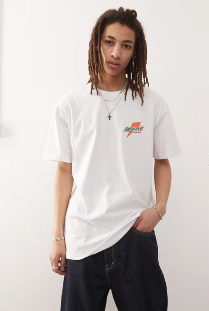 Vertere Berlin Gatorave Back Print Oversized T-Shirt In White