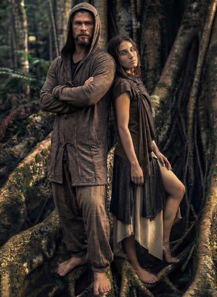 Nomad Hoodie Cardigan In Charcoal